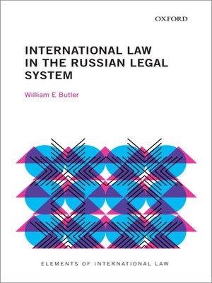 cover image of International Law in the Russian Legal System